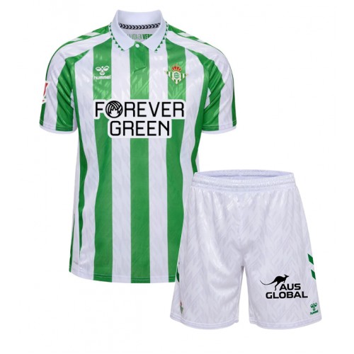 Fotbalové Dres Real Betis Dětské Domácí 2024-25 Krátký Rukáv (+ trenýrky)